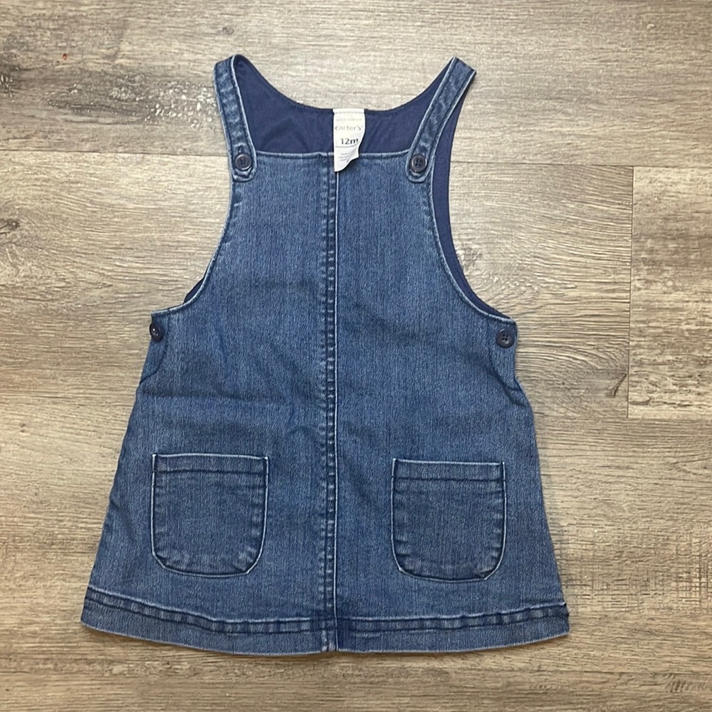 Carters Blue Jean Overall Dress